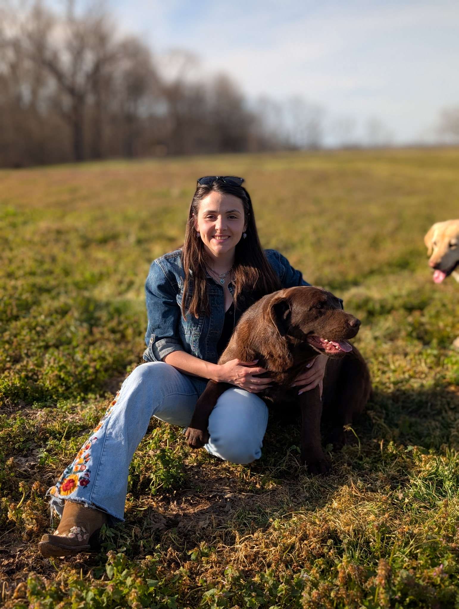 Nataleigh with her dog