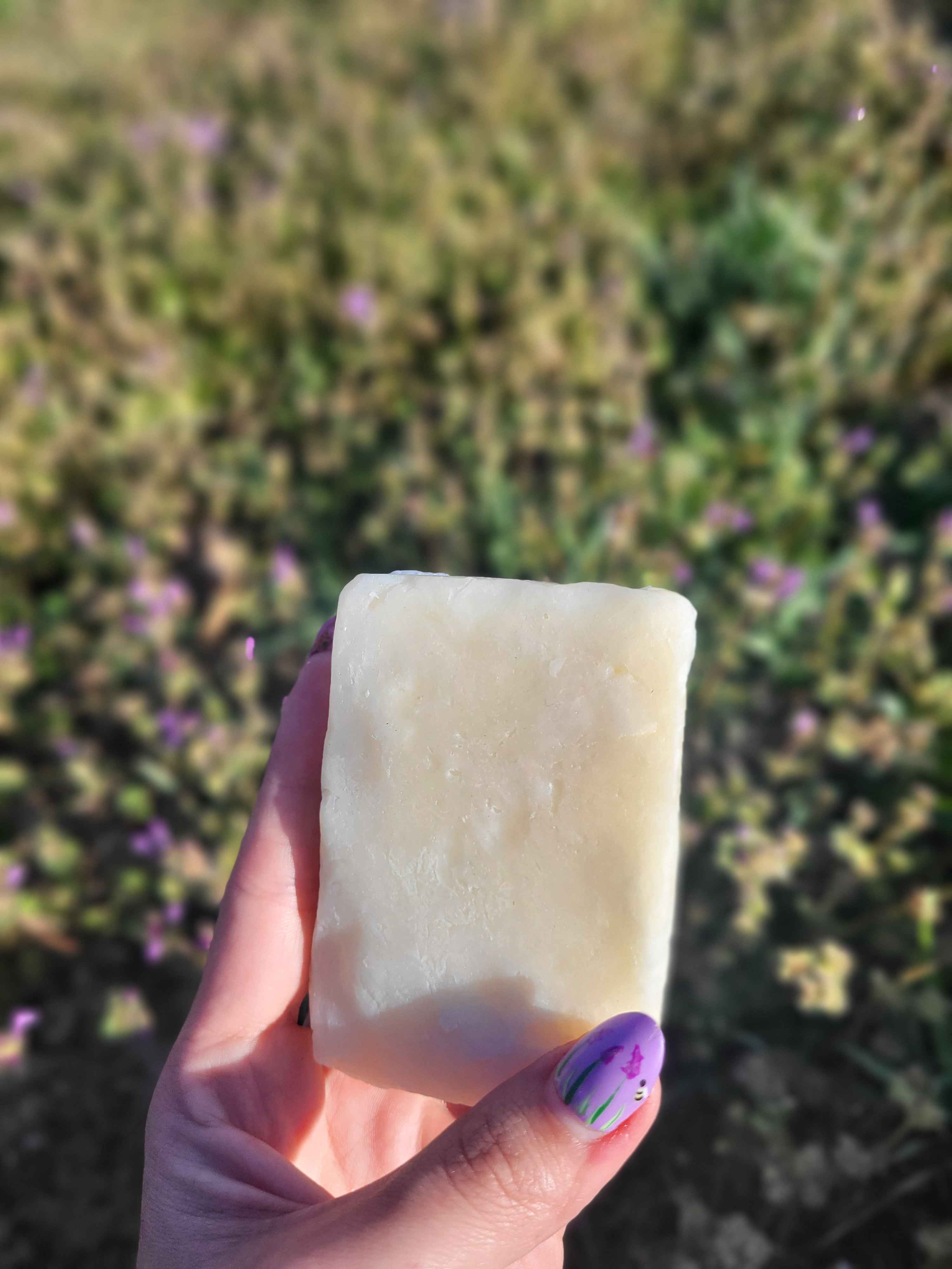 Beef Tallow Bar Soap, Salted Mahogany & Coconut Scented ingredients